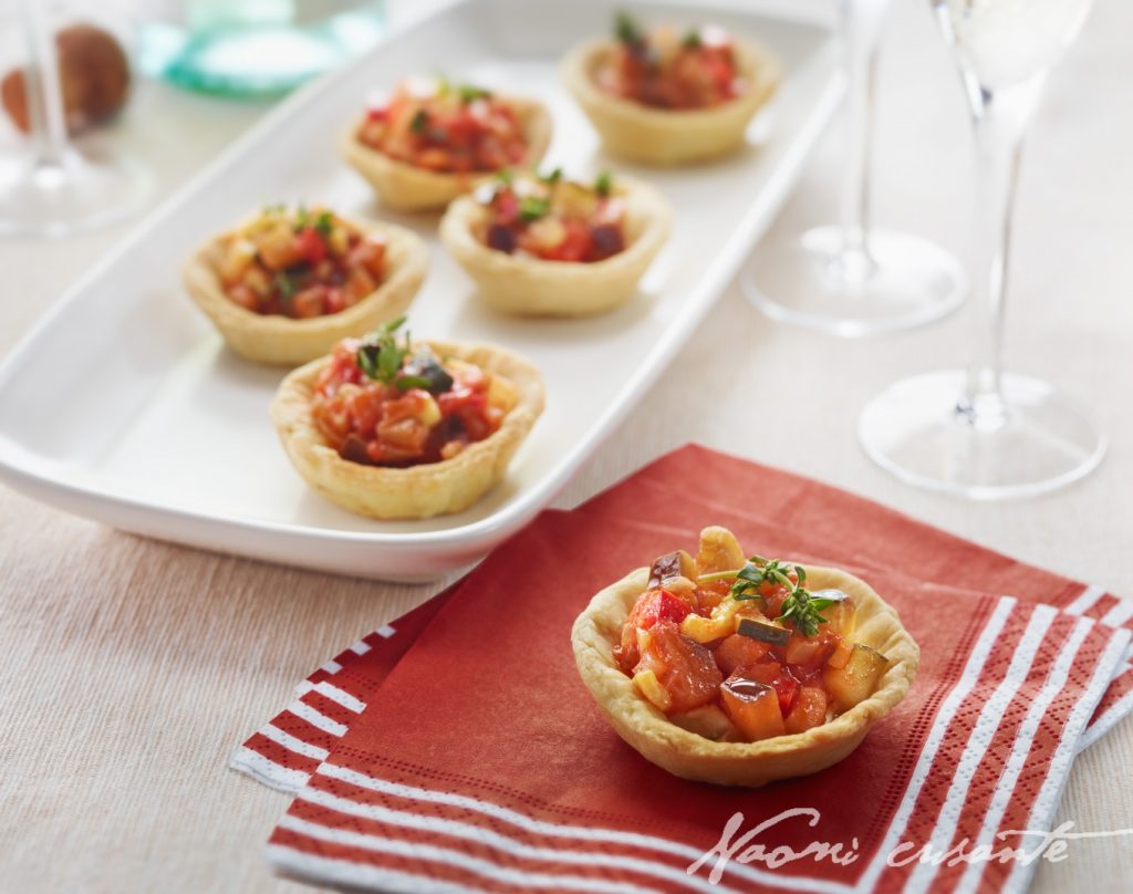 Goats Cheese and Ratatouille Tartlets