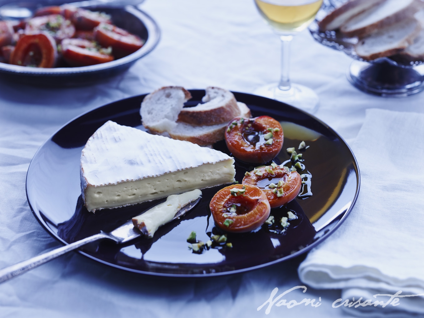 Triple Cream Brie with Roasted Pistachio Apricots