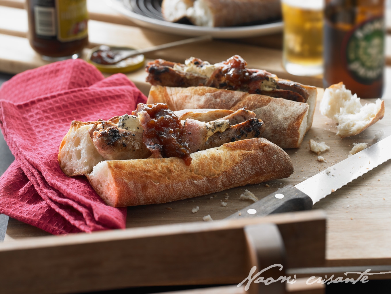 Pepper Cheese and Bacon Sausages