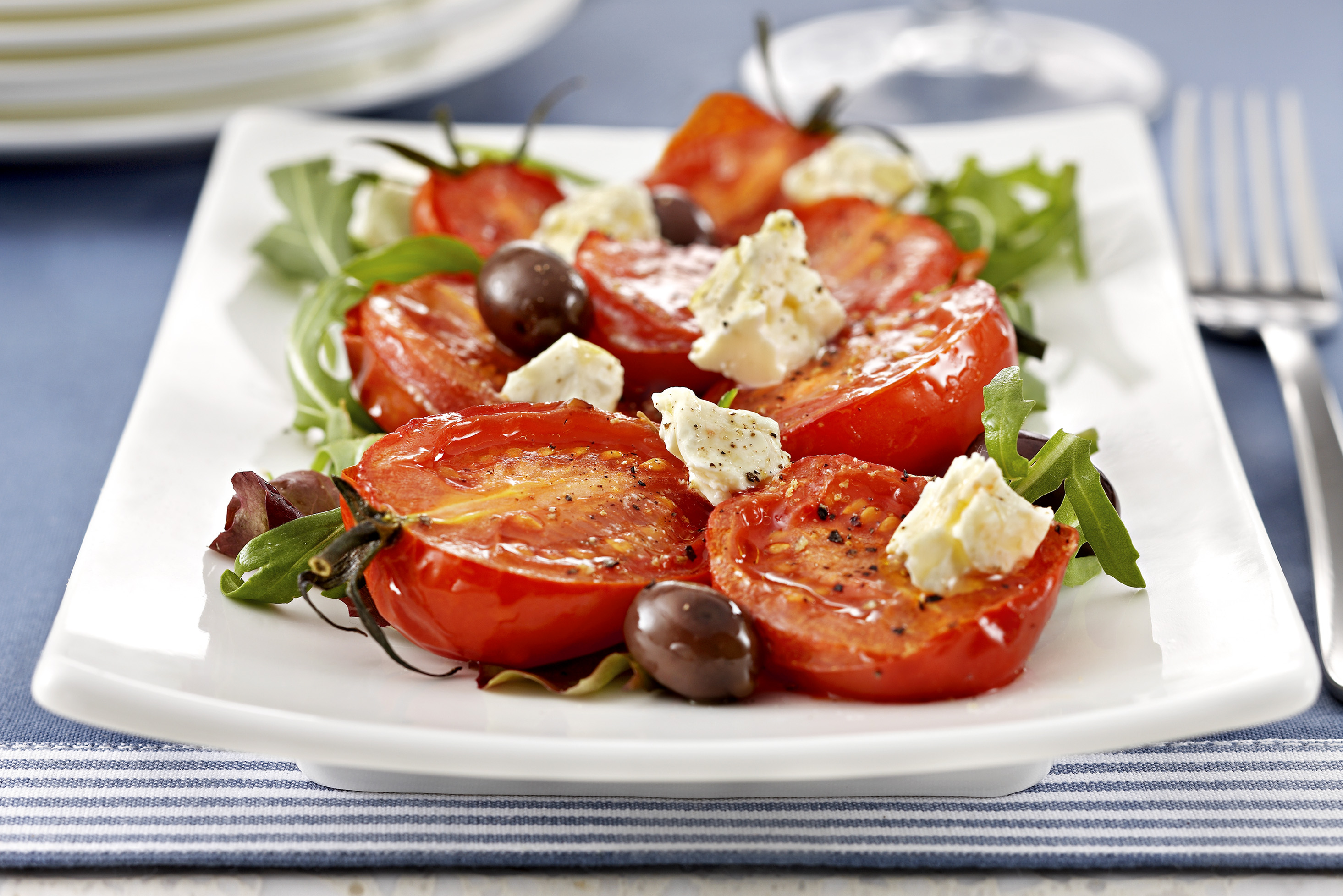 Slow Roasted Tomatoes with Fetta and Olives