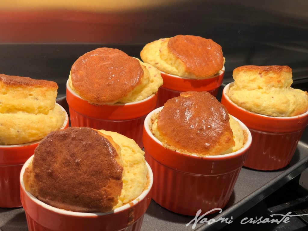 Bacon and Cheese Soufflés