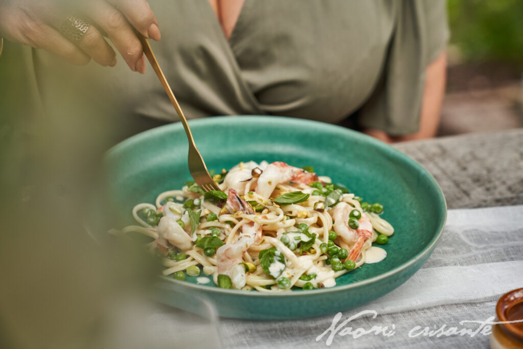 36 Prawn, Pea and Pistachio Linguine - Food Centric Shoot6540 my-food-centric-table