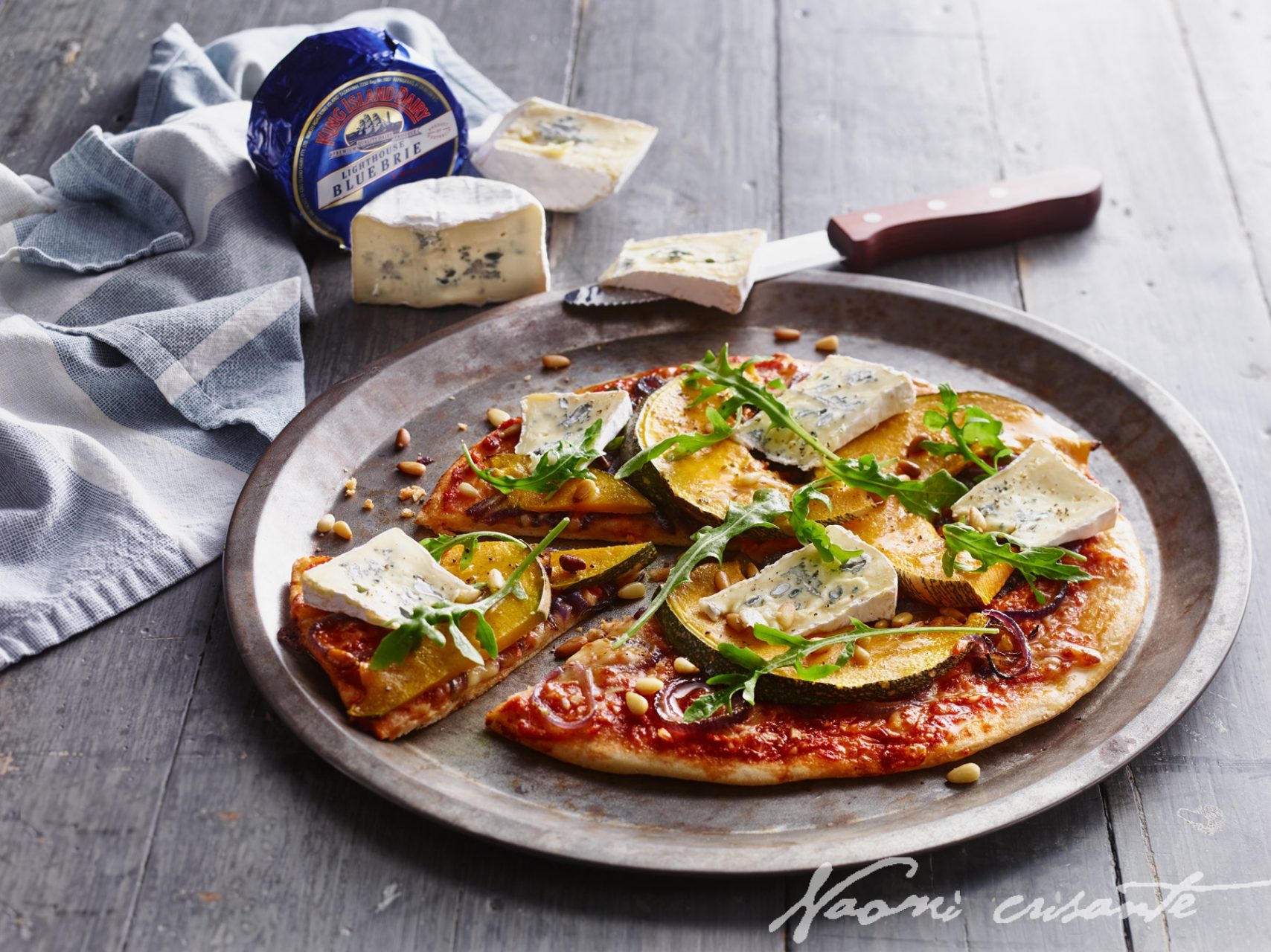 Roast Pumpkin, Blue Cheese and Pine Nut Pizza