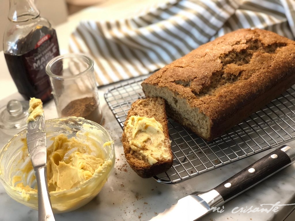 Banana Bread with Maple Butter