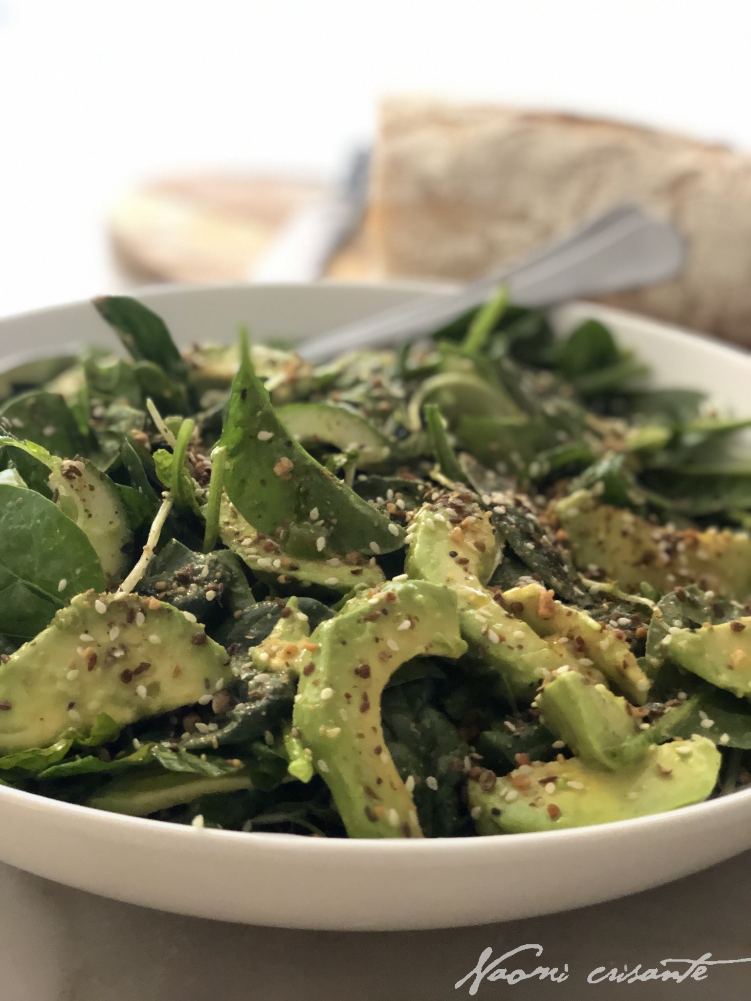 Avocado and Spinach Salad